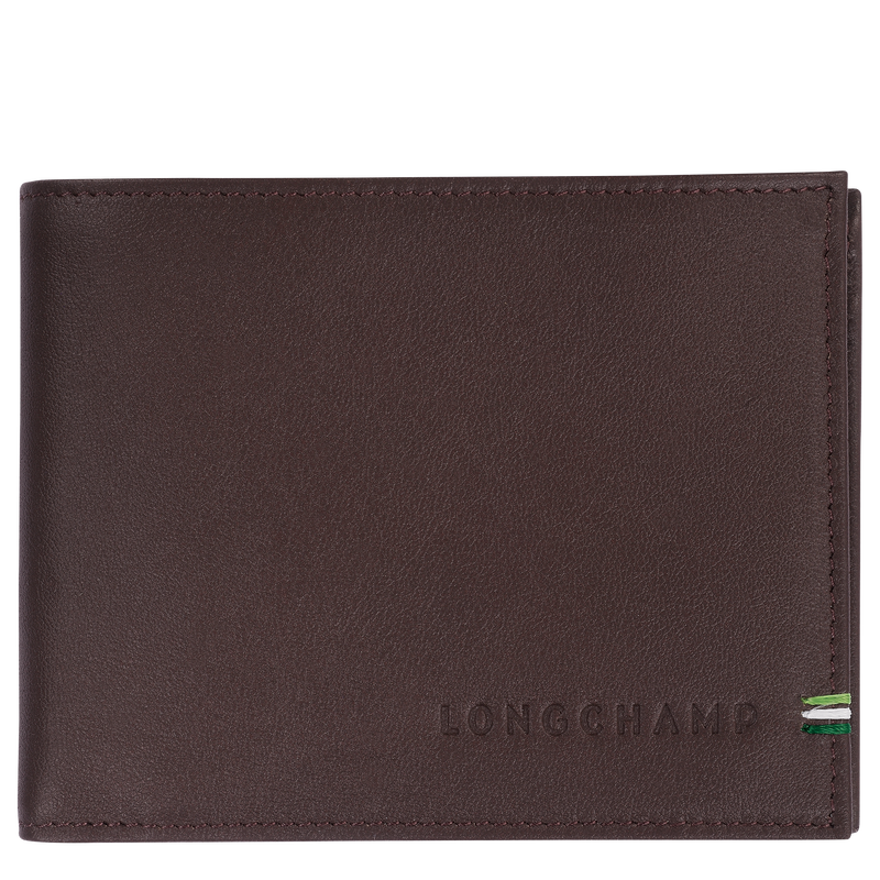 Longchamp sur Seine Portemonnee , Mokka - Leder  - Weergave 1 van  3