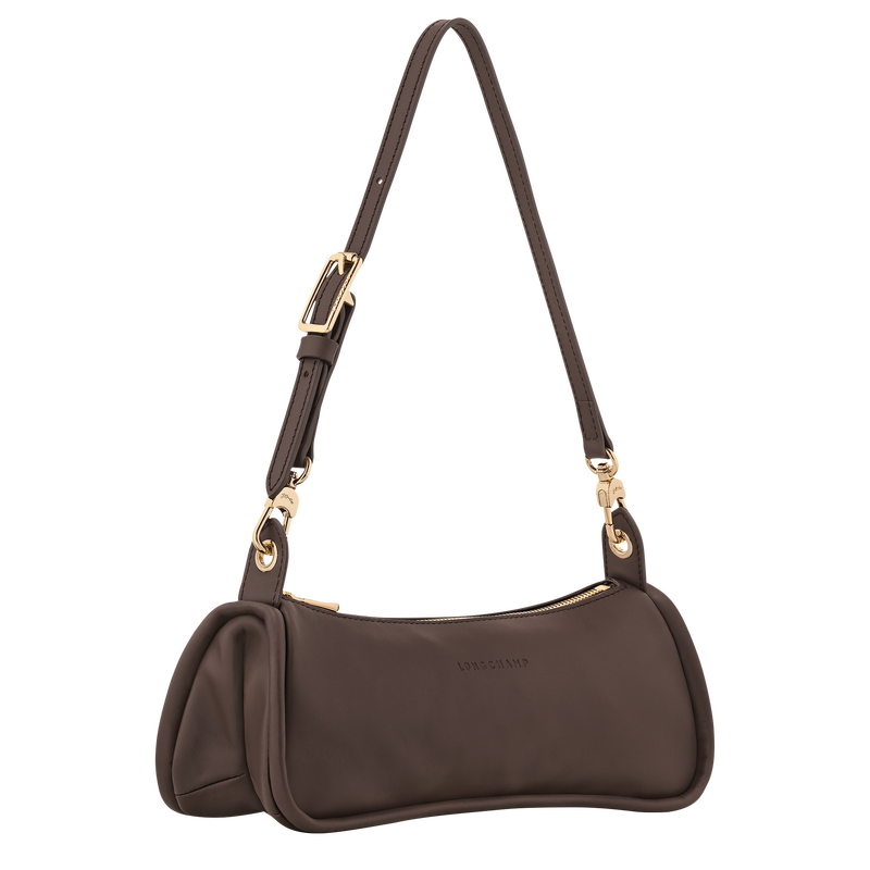 Looong Bolso de hombro M , Cuero - Moka  - Vista 3 de 7