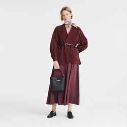 Le Roseau XS Bucket bag , Black - Leather