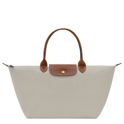 Le Pliage Original L Handbag , Pebble - Canvas