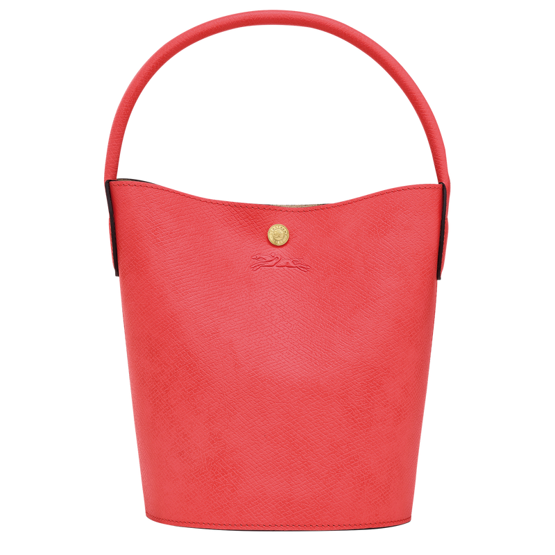 Sac seau S Épure , Cuir - Fraise  - Vue 5 de 6