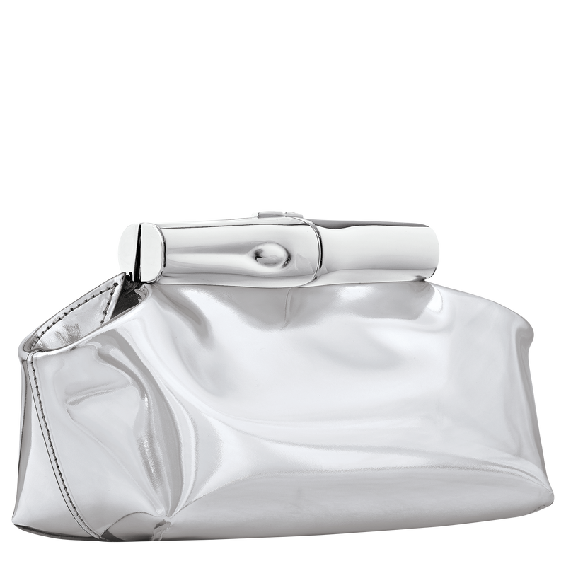 Le Roseau Bolso peque&ntilde;o S , Cuero - Plateado  - Vista 2 de 4