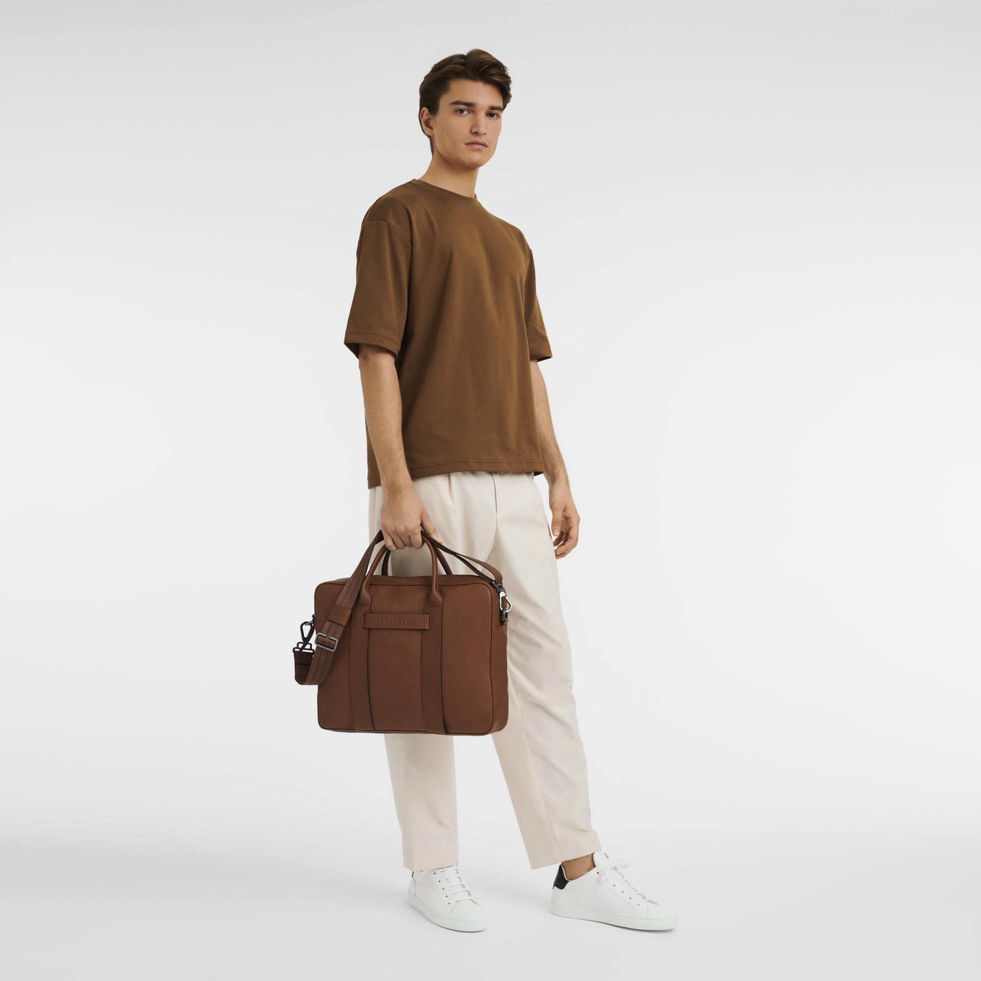 longchamp leather briefcase