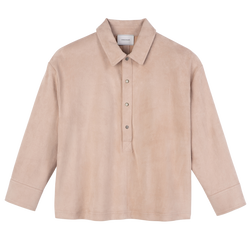 Polo shirt , Pink - Leather