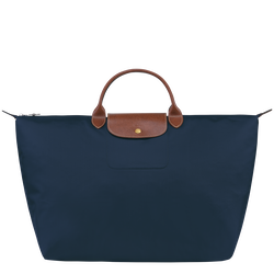Le Pliage Original 旅行袋 S , 海軍藍 - 再生帆布