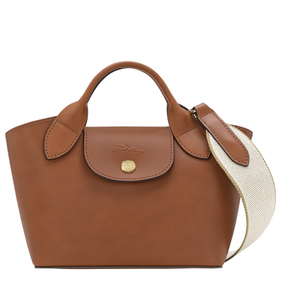 Épure Shopper XS , Cognac - Leder