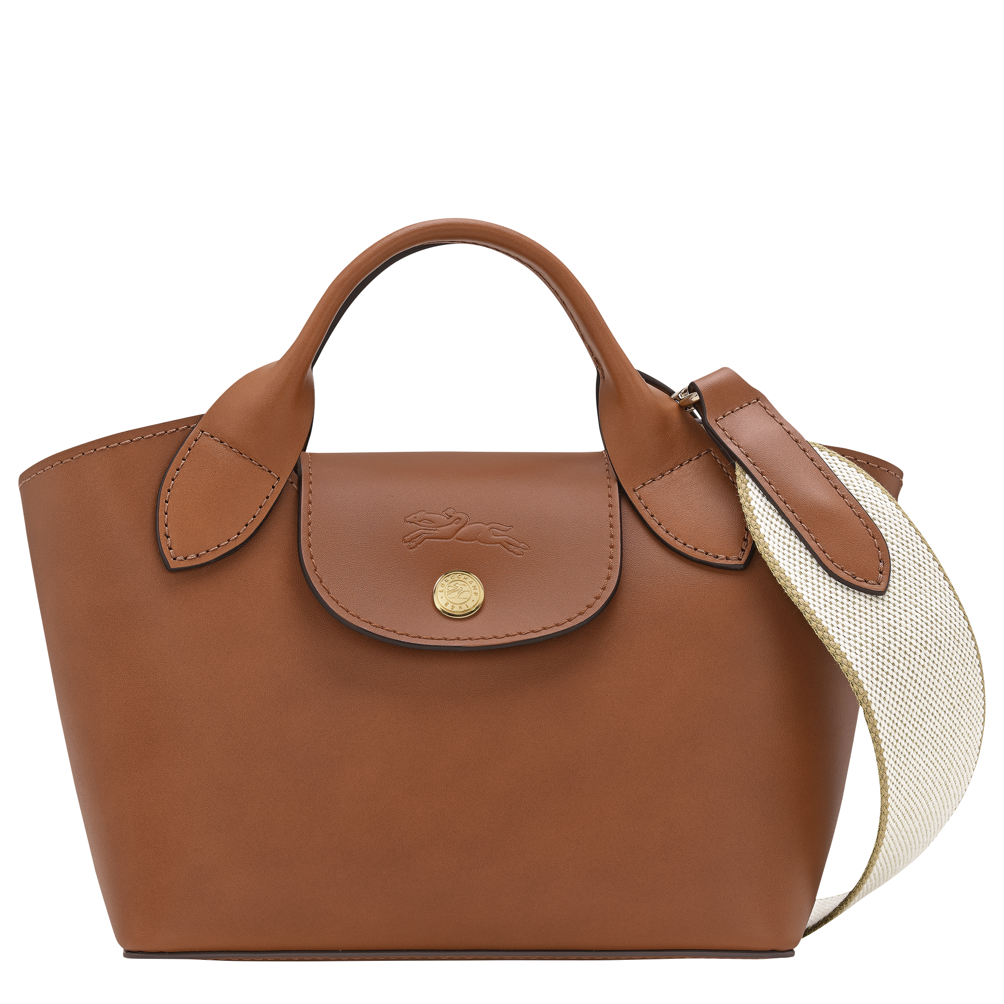 Tote bag XS, Cognac - View 1 of
3 - zoom in Épure Tote bag XS, Cognac