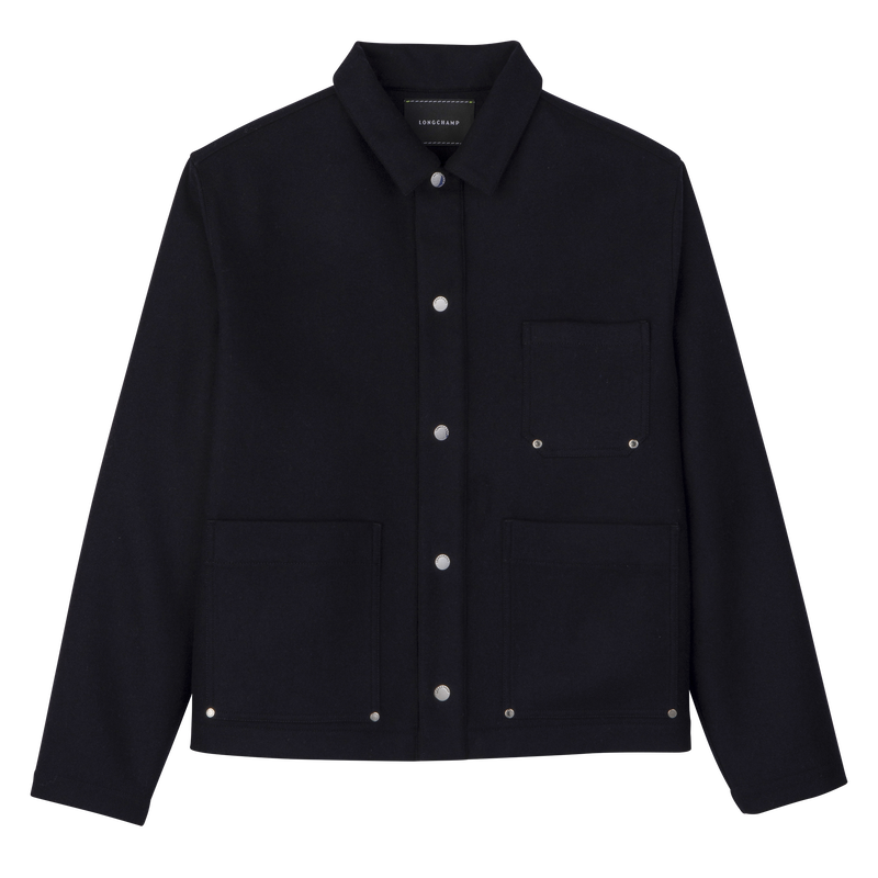 Jacke , Flanell - Marine  - Ansicht 1 von 4