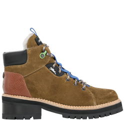 Le Pliage baroudeuse Boots , Tobacco - Leather