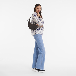 Schultertasche M Roseau Essential , Leder - Anthrazit