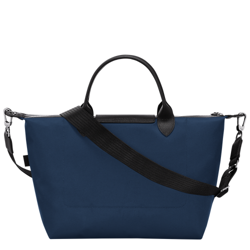 Le Pliage Energy L Handbag , Navy - Recycled canvas - View 4 of  6
