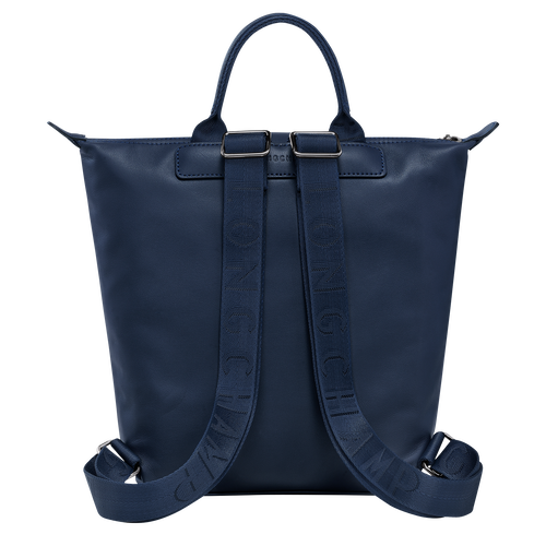 Rucksack S Le Pliage Xtra , Leder - Navy - Ansicht 4 von 5