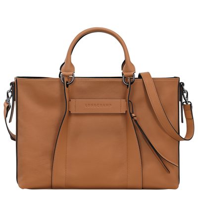 Longchamp 3D L Handbag , Natural - Leather