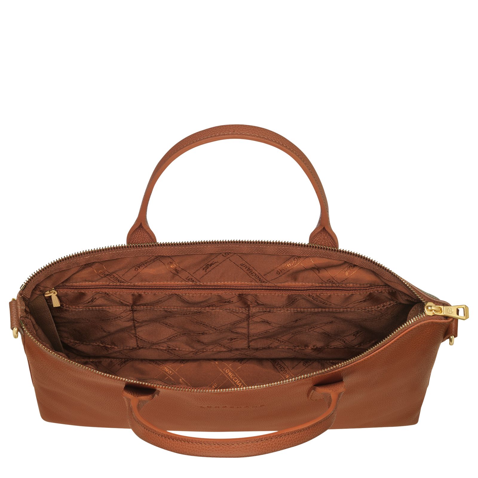 Le Foulonn S Briefcase Caramel Leather 20032021121 Longchamp EN