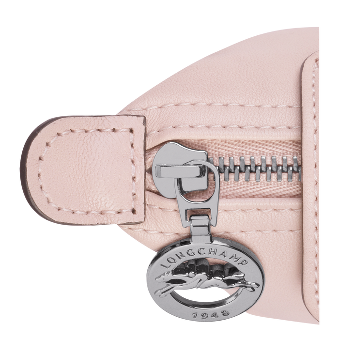 Le Pliage Cuir Coin purse, Pale pink