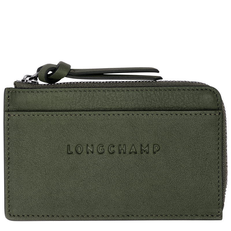 Longchamp 3D Card holder , Khaki - Leather  - View 1 of 4