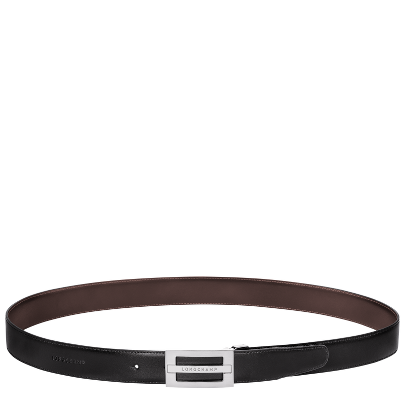 Ceinture homme Delta Box , Cuir - Noir/Moka  - Vue 1 de 5