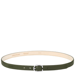 Le Foulonné Ladies' belt , Khaki - Leather