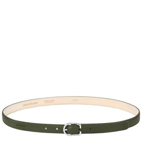 Le Foulonné Ladies' belt , Khaki - Leather - View 1 of  2