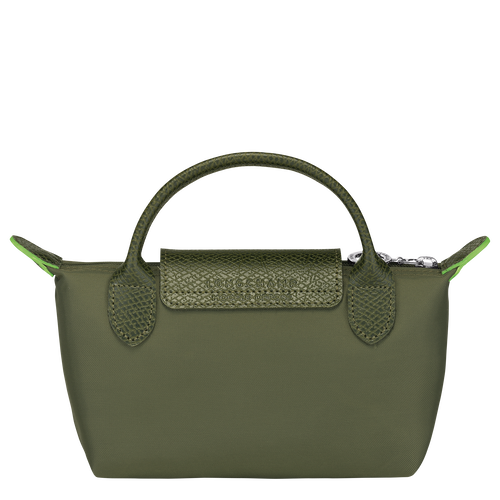 Le Pliage Green Bolso pequeño con asa , Lona reciclada - Bosque - Vista 4 de 6