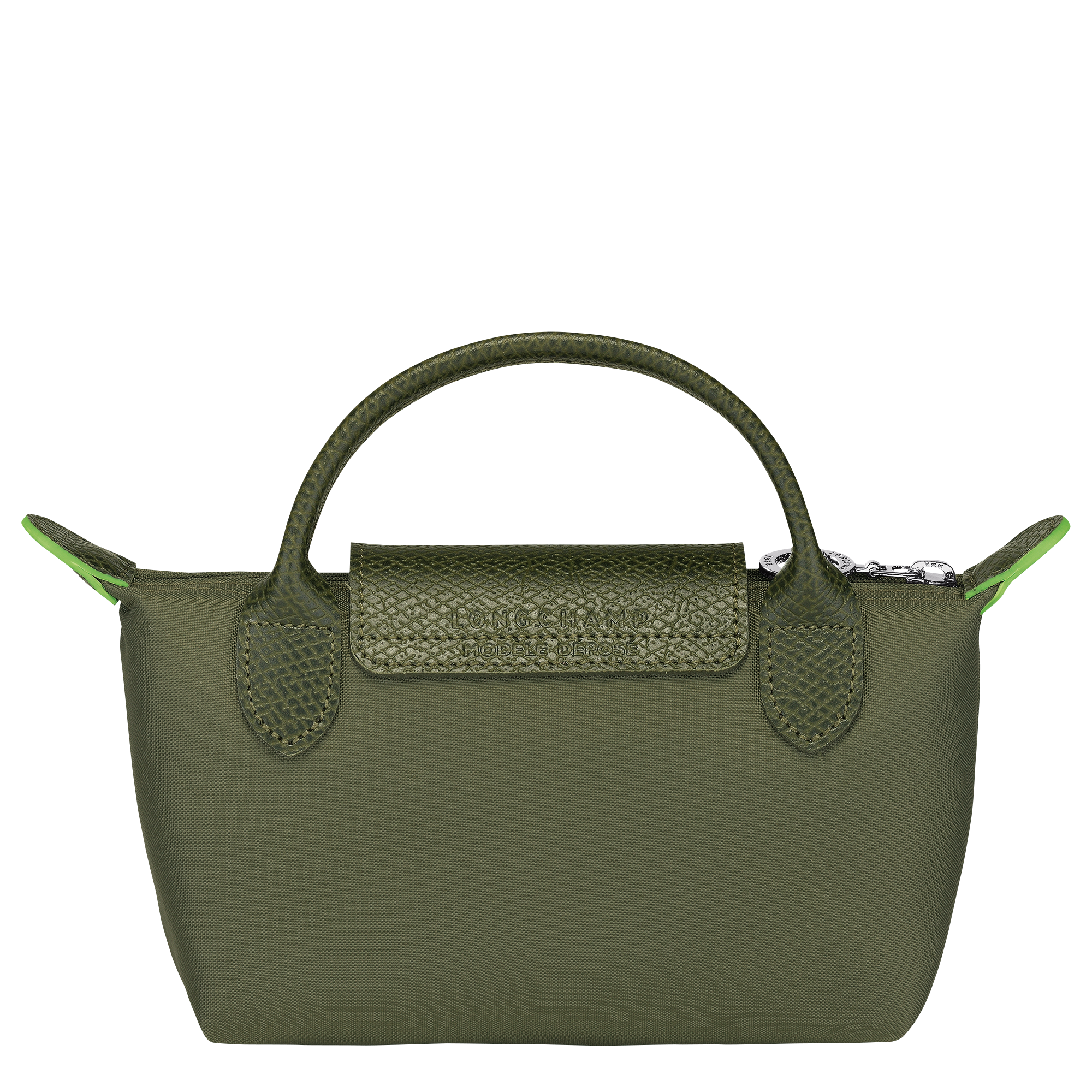 Le Pliage Green Pouch with handle, Forest