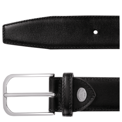 Herreng&uuml;rtel Longchamp Business , Leder - Schwarz