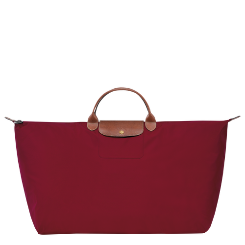 Le Pliage Original M Travel bag , Red - Recycled canvas - View 1 of  5