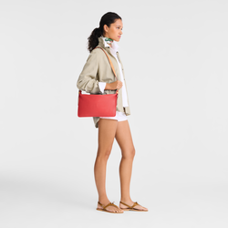 Smoothie M Crossbody bag , Tomato - Leather