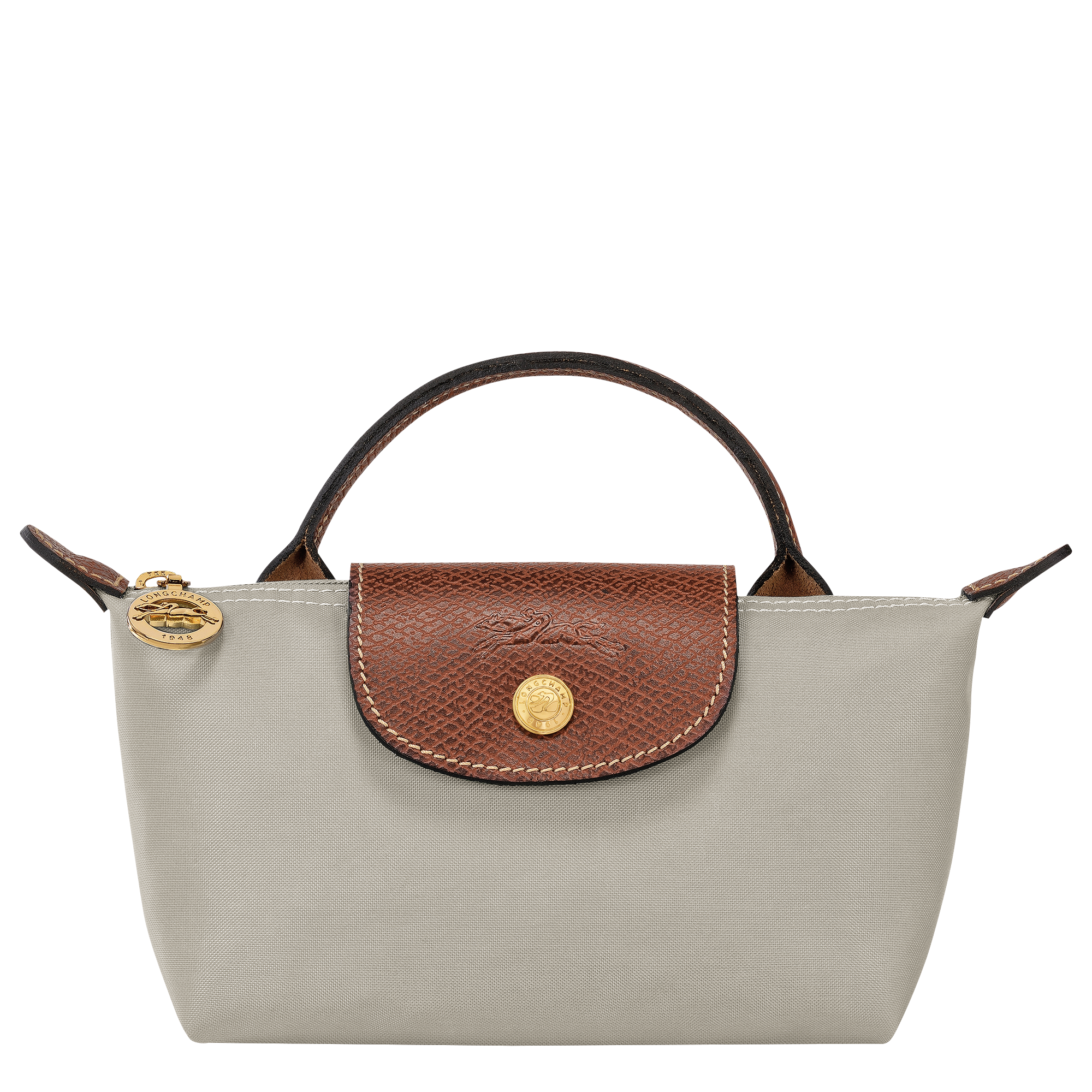 Le Pliage Original Pochette con manico,  Grigio Verde