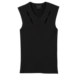 Knitted top , Black - Knit
