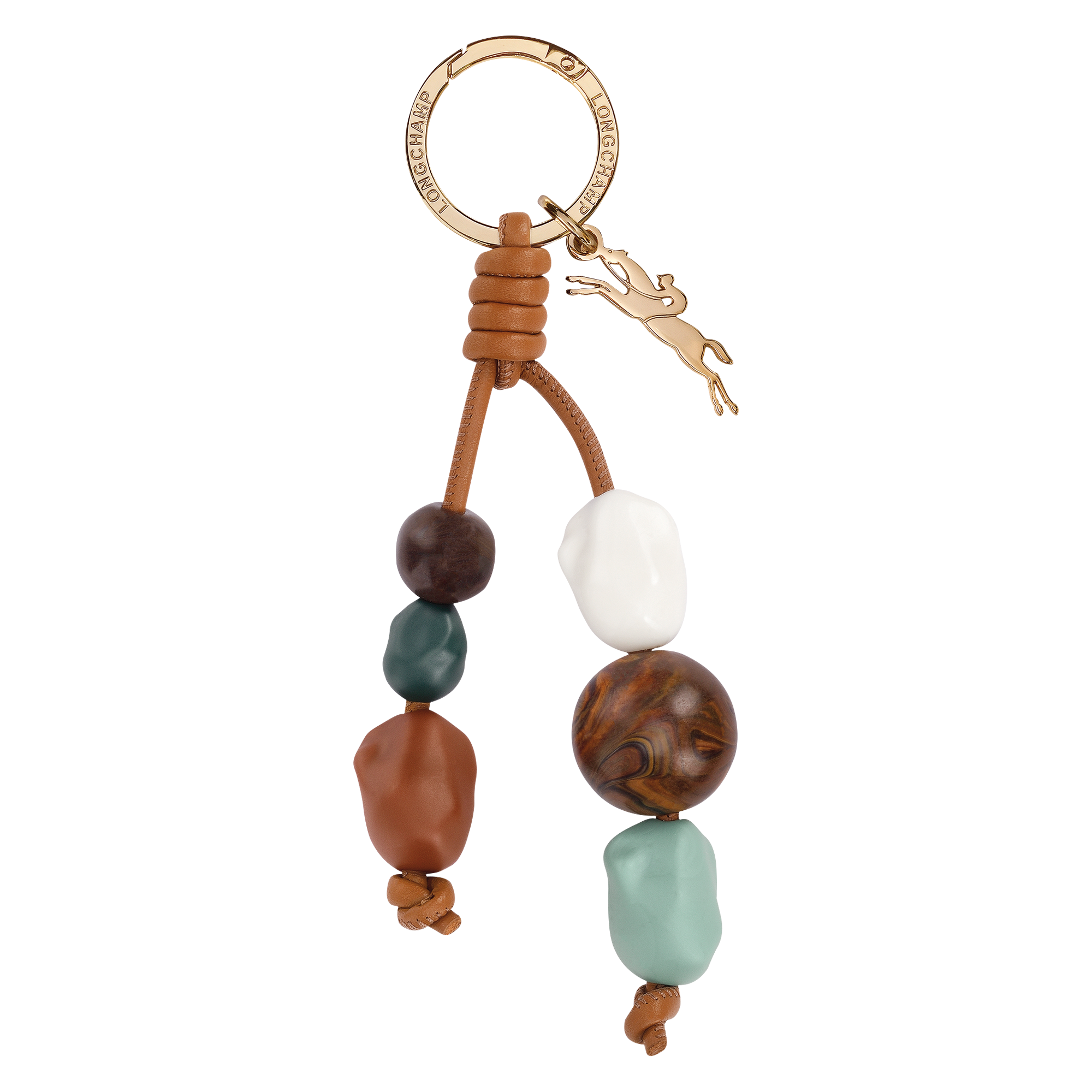 Le Pliage Xtra Key ring Cashew - Leather | Longchamp US Le Pliage Xtra Key ring Cashew - Leather | Longchamp US