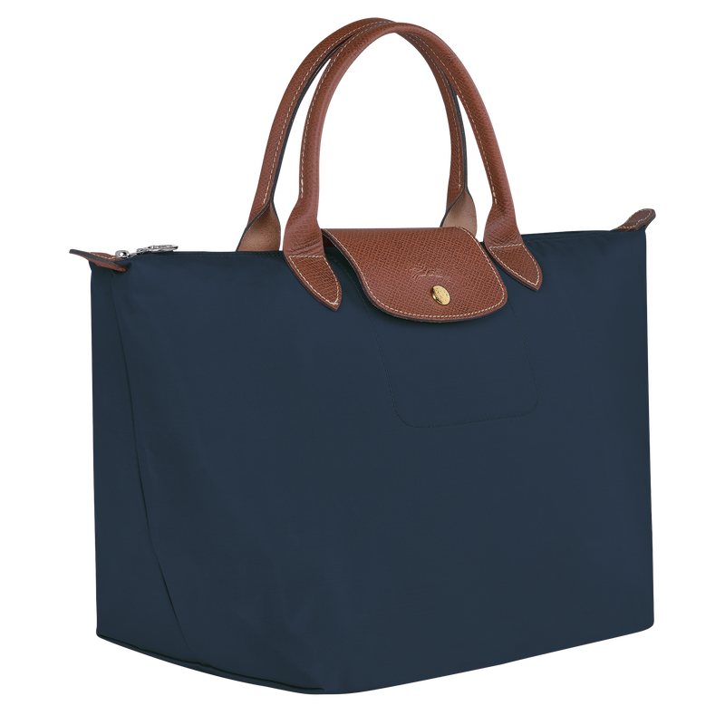 Le Pliage Original Bolso con asa superior M , Lona reciclada - Azul Marino  - Vista 3 de 6