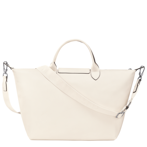 Handtasche L Le Pliage Xtra , Leder - Ecru - Ansicht 3 von 5