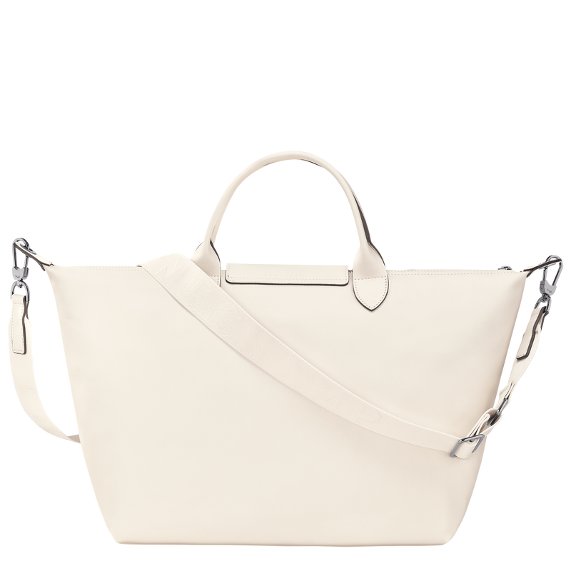 Handtasche L Le Pliage Xtra , Leder - Ecru  - Ansicht 3 von 5