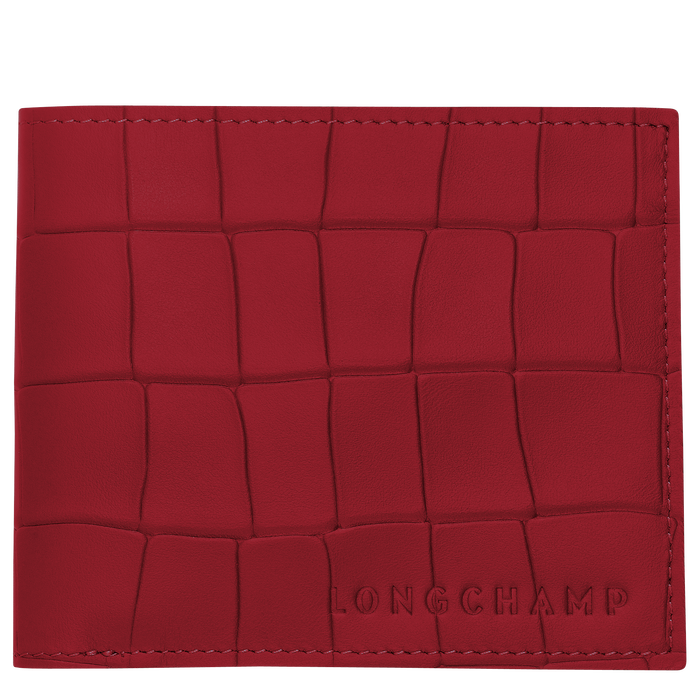 Croco Block Wallet, Red