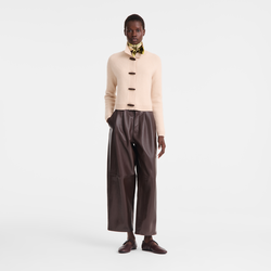 Trousers , Mocha - Leather