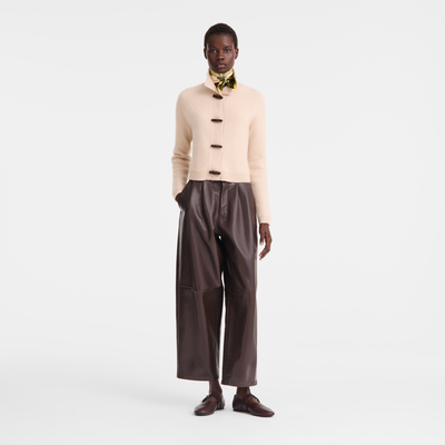 Pantalon , Cuir - Moka