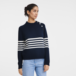 Pull , Maille - Marine