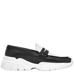 Au Sultan Loafer , Black/White - Leather