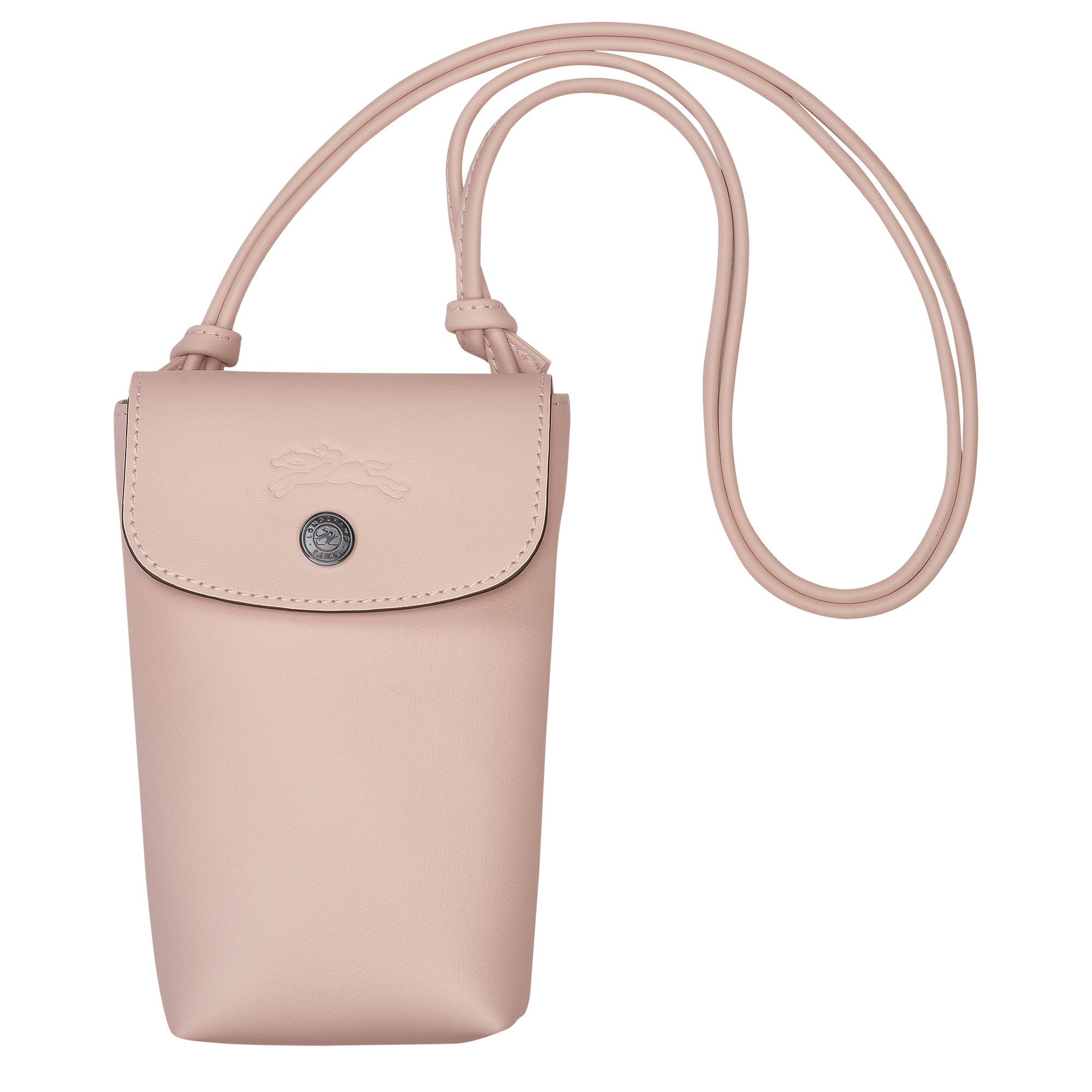 Phone case with leather lace, Nude - View 1 of
4 - zoom in Le Pliage Xtra Phone case with leather lace, Nude