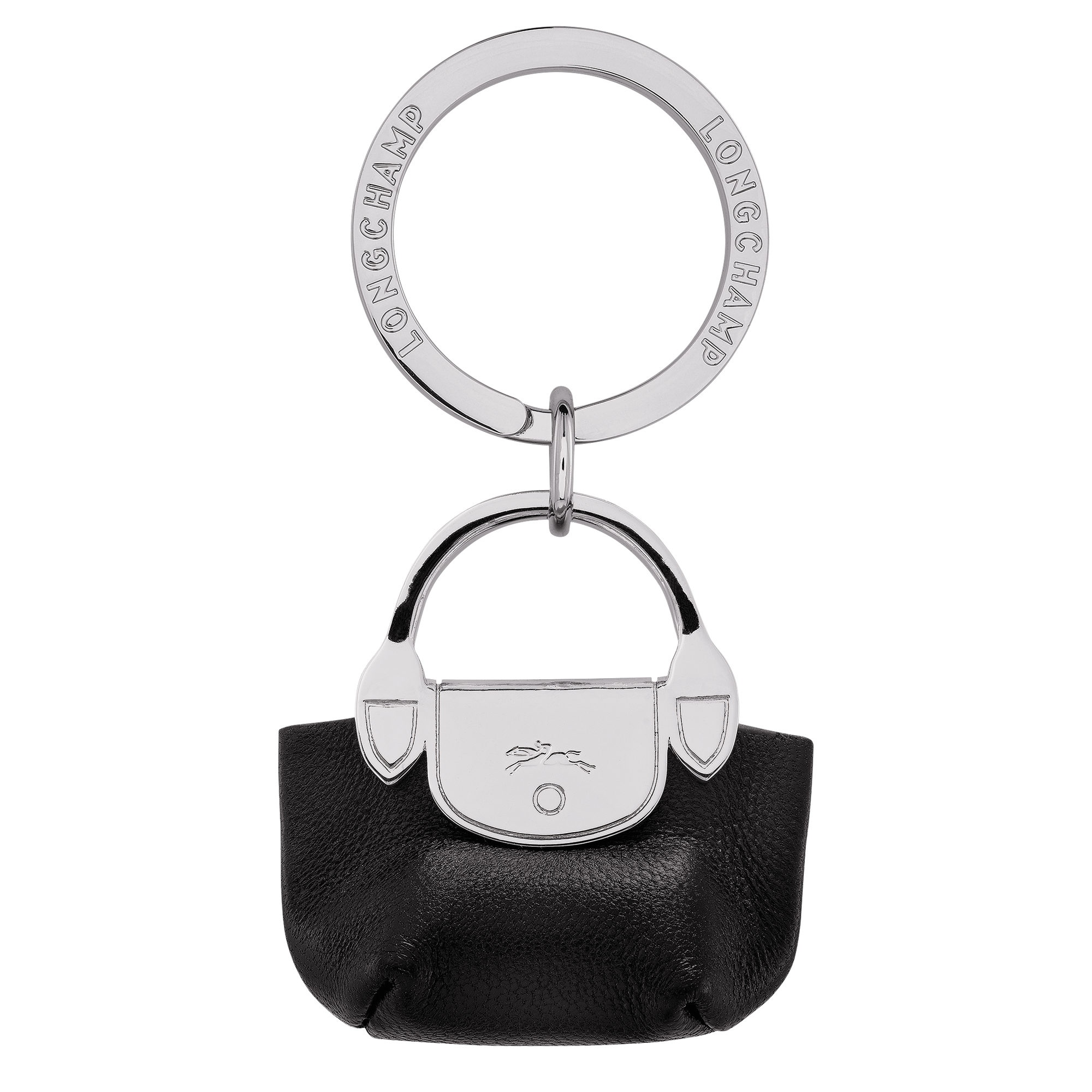 Le Pliage Xtra Key rings Black Leather Longchamp US