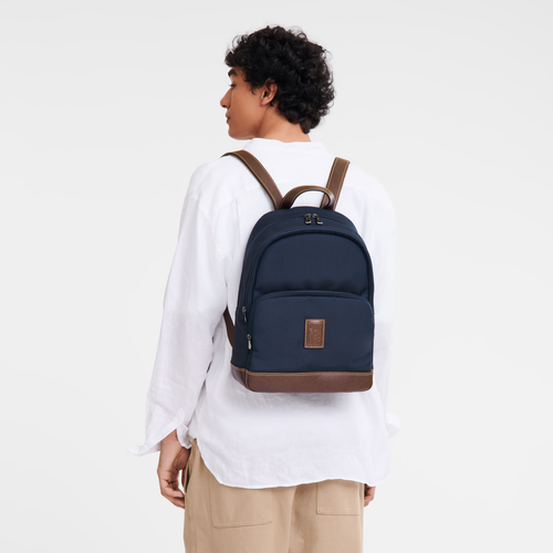 Boxford Backpack , Blue - Recycled canvas - View 2 of 5