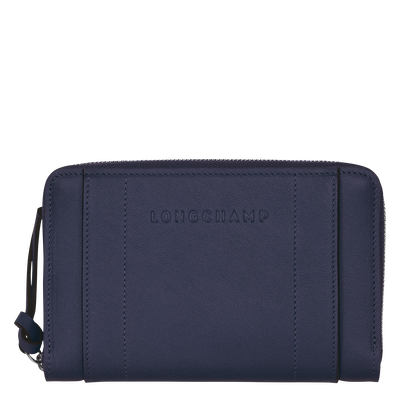 Longchamp 3D 錢包, 藍莓色