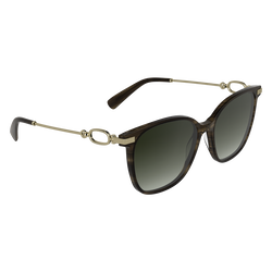 Sunglasses , Striped brown - Acetate