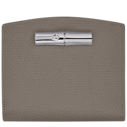 Brieftasche im Kompaktformat Roseau , Leder - Turteltaube