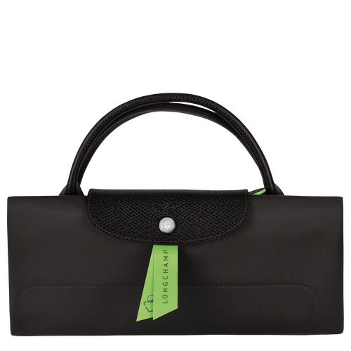 Le Pliage Green M Travel bag Black - Recycled canvas (L1625919001