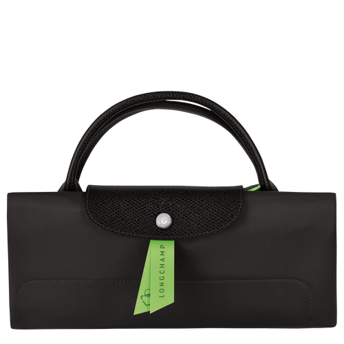 Le Pliage Green M Travel bag , Black - Recycled canvas - View 7 of  7