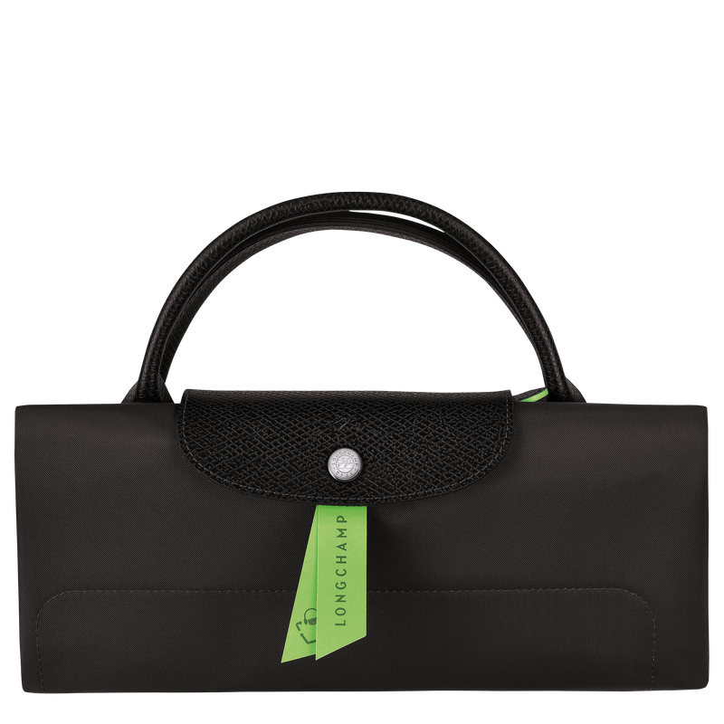 Le Pliage Green M Travel bag , Black - Recycled canvas  - View 6 of  6