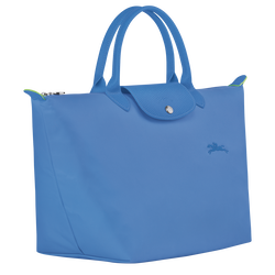 Le Pliage Green 手提包 M , 矢車菊藍 - 再生帆布