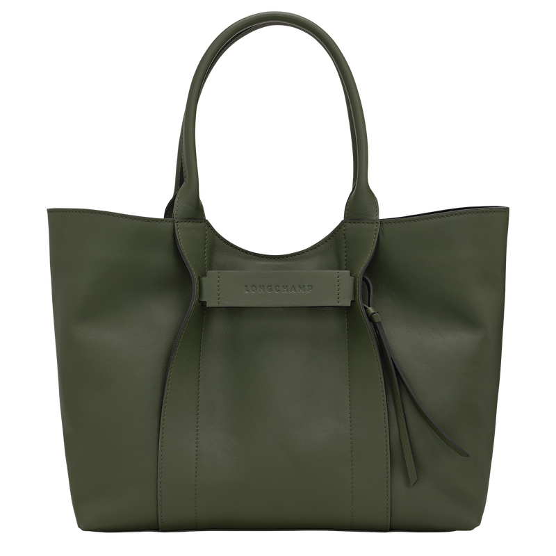 Longchamp 3D L Shoulder bag , Khaki - Leather  - View 1 of  5